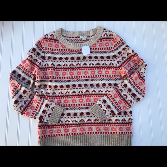 J. Crew Sweaters - NEW J Crew Women Fair Isle Sweater Wool Medium NWT